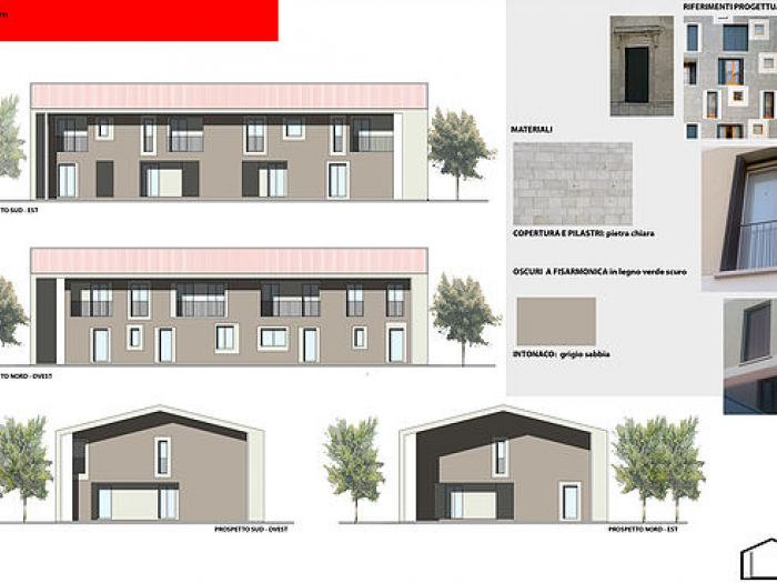 Archisio - Alessandra Fagnani Architetto - Progetto Quadrifamiliare a schiera