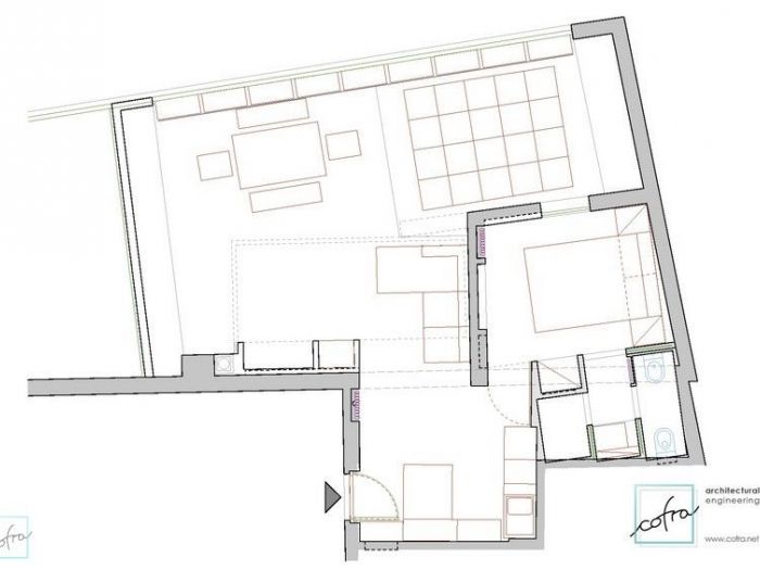 Archisio - Cofra Architettura Design Innovazione - Progetto Rendering appartamento