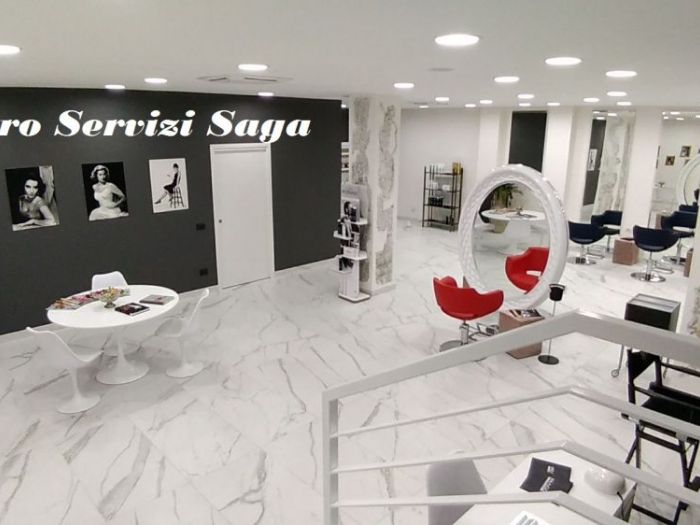 Archisio - Centro Servizi Saga Di Iezzi Luciano - Progetto Ristrutturazione completa di salone parrucchiere in centro a milano