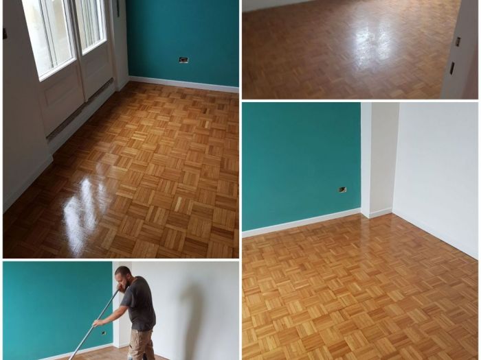 Archisio - Parquettista Roma - Progetto Restauro parquet massello con levigatura e verniciatura