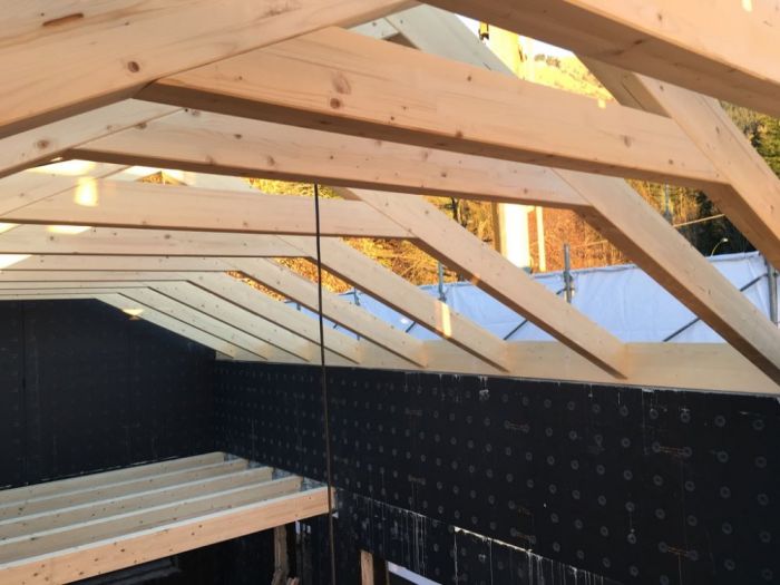 Archisio - Bclegno - Progetto Ville bifamilari struttura a telaio legno lamellare cert Fsc e pefc