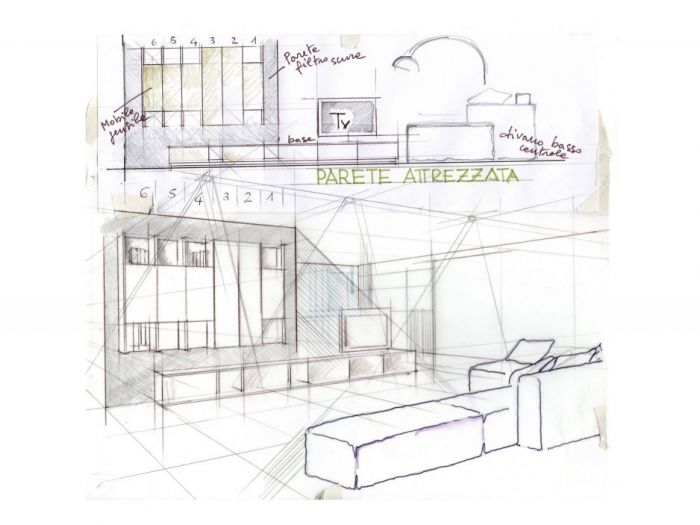 Archisio - Ostuni Giuseppe Pietro - Progetto Arredo abitazione privata