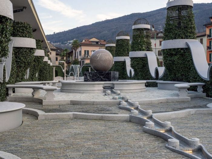 Archisio - Forme Dacqua - Progetto Catene fontana artistica - grand hotel dino