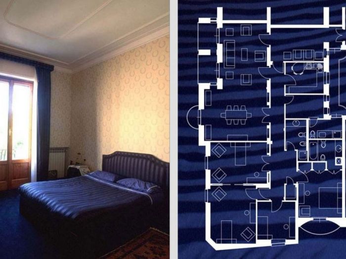 Archisio - Roberto Silvestri - Progetto Pavimenti in parquet e graniglia classica eleganza