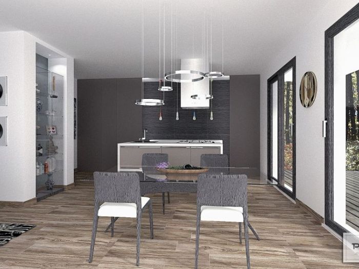 Archisio - Alberto Lapenna - Progetto Progetto di una villa residenziale con studio degli spazidegli arredi e dei corpi illuminanti