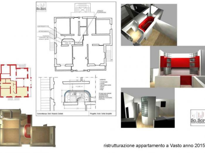 Archisio - Sofia Scripilliti - Progetto Ristrutturazione appartamento