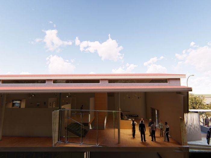 Archisio - Andrea Sorci Natural Living - Progetto Ipotesi progetto di ripristino di un capannone a borghetto flaminio rm per la sede museale della fondazione