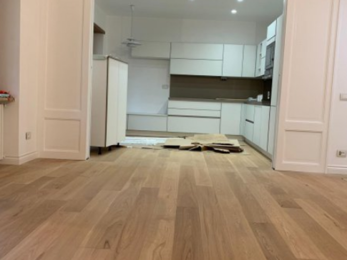 Archisio - Arte Del Legno 86 Snc - Progetto Porta scorrevole a 4 ante con sistema di trascinamento e simmetria