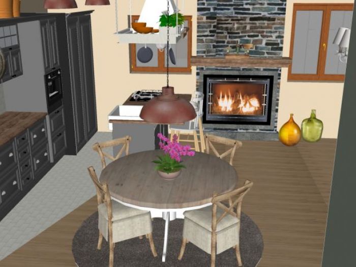 Archisio - Casesa Tiziano - Progetto Appartamento 70mq stile shabby chic