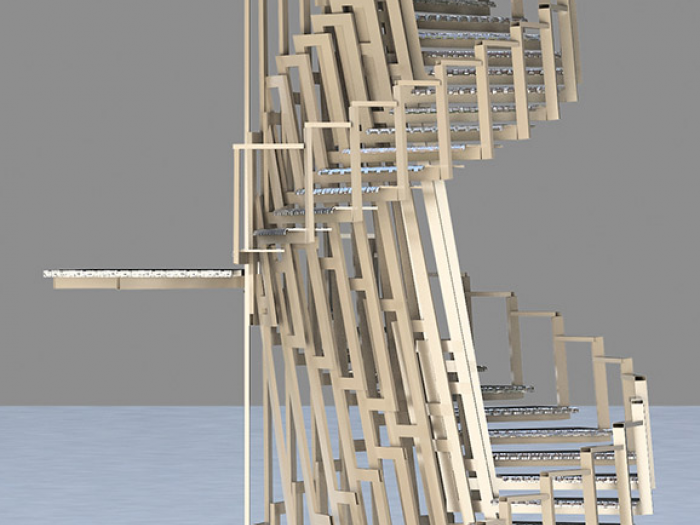 Archisio - Studiorosasco - Progetto Scala interna in sede uffici aziendali