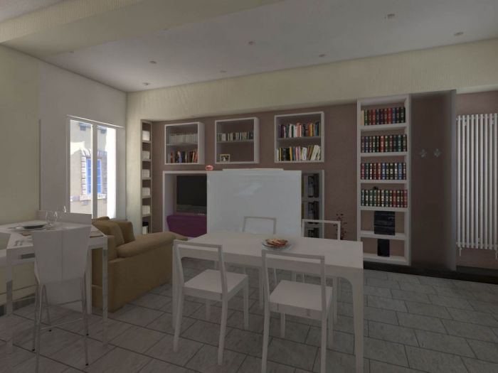 Archisio - Luca Tontini - Progetto Progettazione dellarredamento di un appartamento in centro storico a rimini