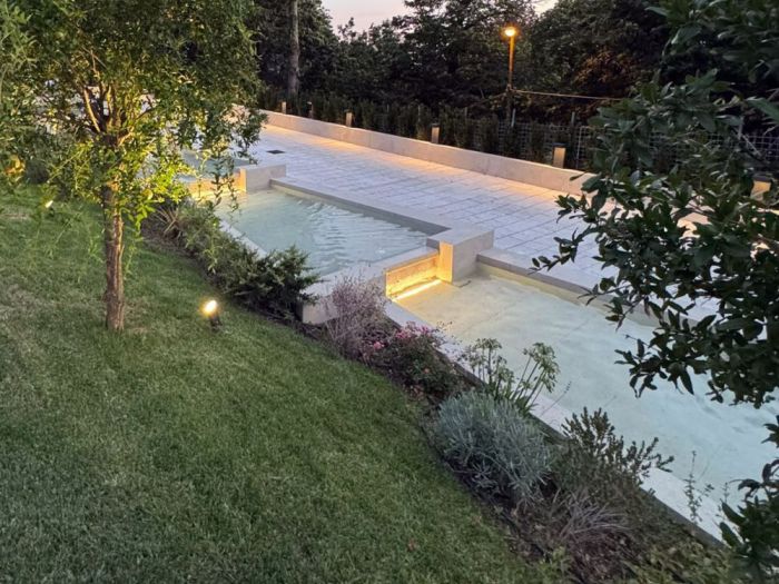 Archisio - Forme Dacqua - Progetto Parete e gradinata dacqua cantine catena