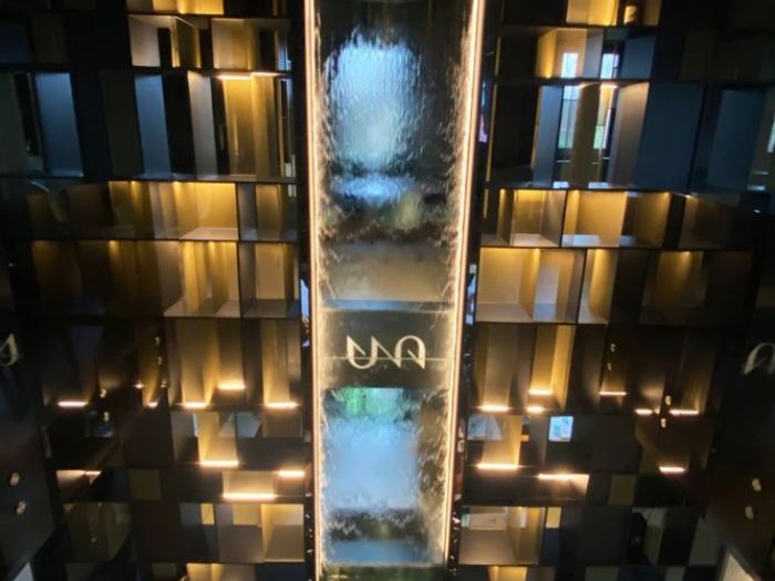 Archisio - Forme Dacqua - Progetto Cascata dacqua una sushi restaurant