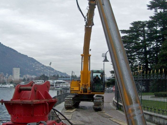 Archisio - Acquistapace Daniele Snc - Progetto Infissione di palancole