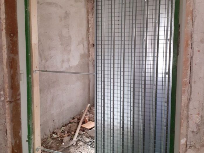 Archisio - Mani Srl Ristrutturazini - Progetto Bagno con vano lavatrice ed asciugatrice