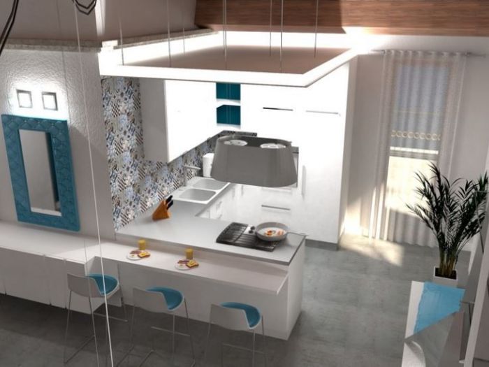 Archisio - Gabriele Palestini Arch D - Progetto Contrapposizione di stili in 70mq