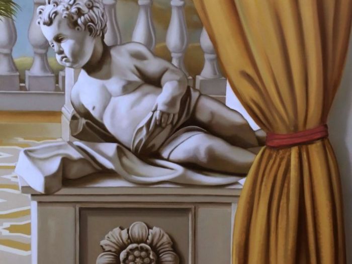 Archisio - Artmande Dimarco Napoletano - Progetto Trompe loeil pavone