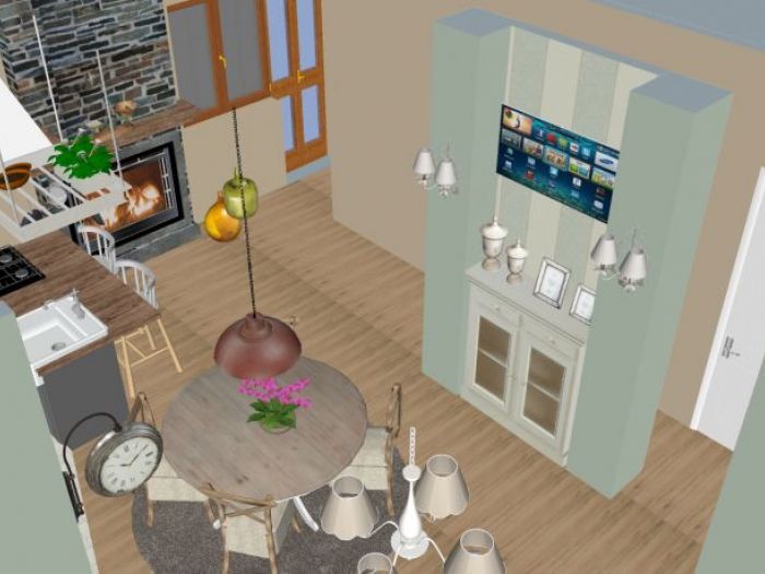 Archisio - Casesa Tiziano - Progetto Appartamento 70mq stile shabby chic