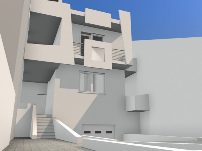 Archisio - Fabio Bisciglia - Progetto Studio di una soluzione architettonica per lampliamento in soprelevazione di un fabbricato a destinazione residenziale costruito negli anni 80