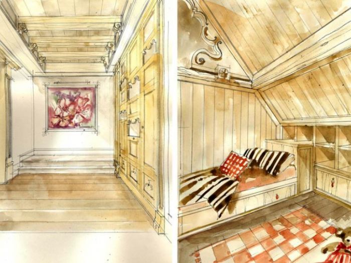 Archisio - Dario Poles - Progetto Interior design villa strasburgo