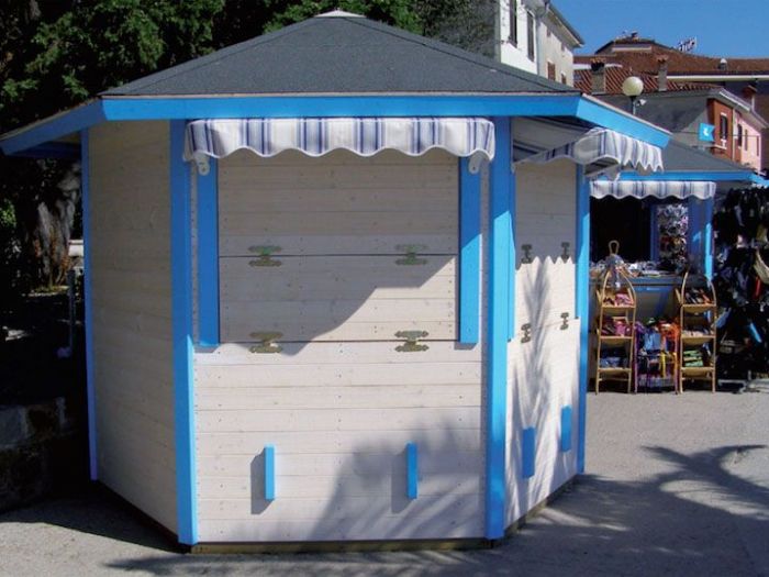 Archisio - Vz Strutture In Legno - Progetto Chioschi in legno di abete a pannelli
