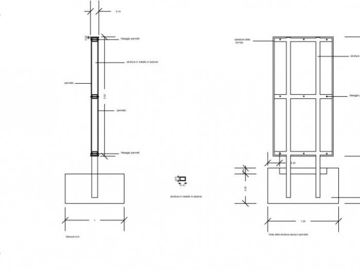 Archisio - Antonina Cremona - Progetto Totem per insegna pubblicitaria
