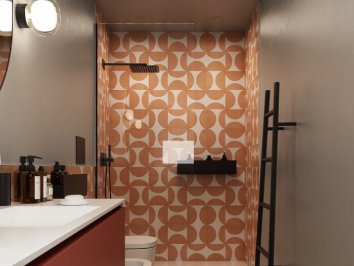 Archisio - Mam Interior Designer Render Artist - Progetto Progetto di interior design per un bagno moderno