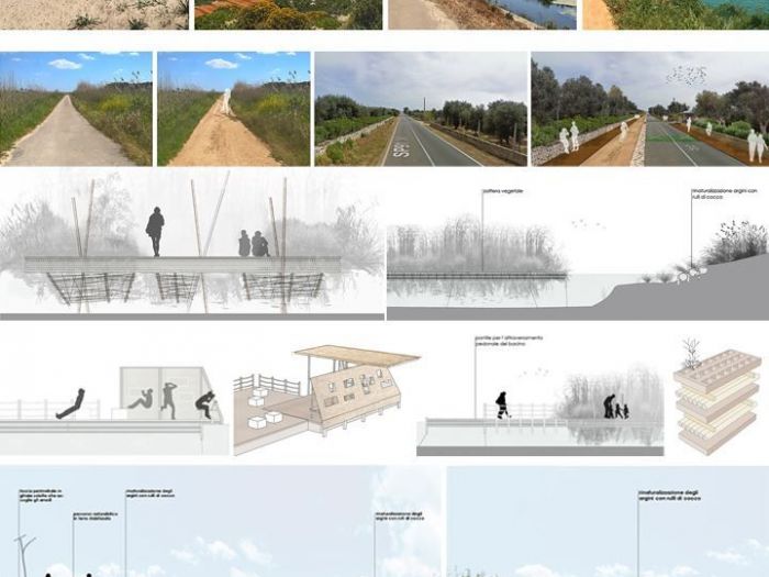 Archisio - Pedone Working - Progetto Progetto vincitore del concorso di progettazione per la valorizzazione e riqualificazione paesaggi costieri di ugento