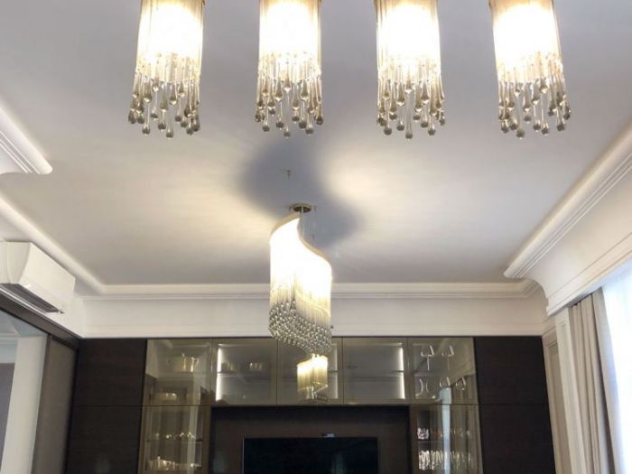 Archisio - Multiforme Lighting - Progetto Design chandeliers for kitchen and living room in a flat in moscow