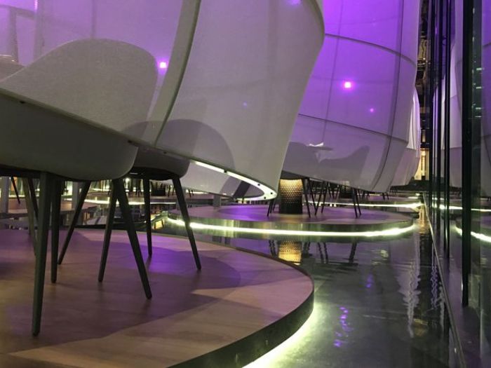 Archisio - Forme Dacqua - Progetto Fontane da interno - ristorante sushic