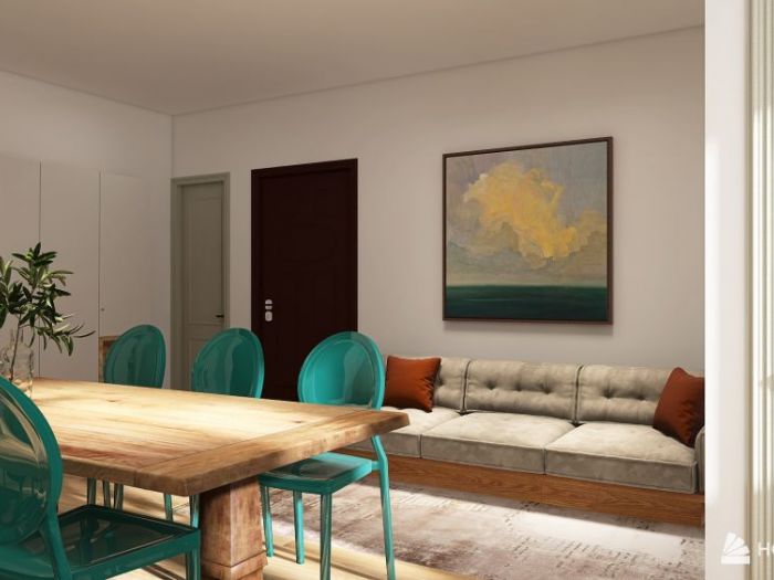 Archisio - Georgia Lo Iacono - Progetto Rendering 3d di un appartamento da ristrutturare