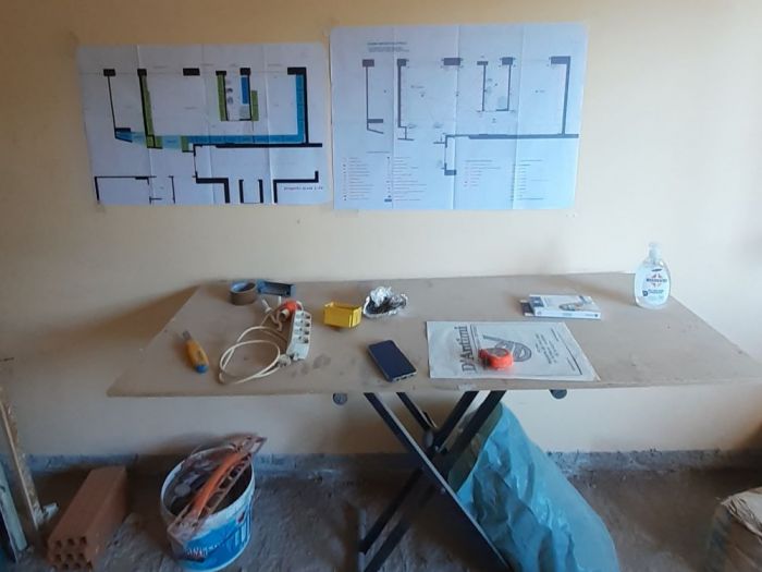 Archisio - Mani Srl Ristrutturazini - Progetto Accorpamento e ristrutturazione completa di due appartamenti in roma zona portuense