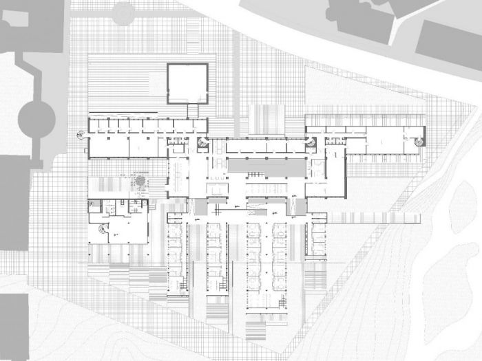Archisio - Daniele Morgantini - Progetto Concorso tonder townhall competition proposal - nuovo municipio per il comune