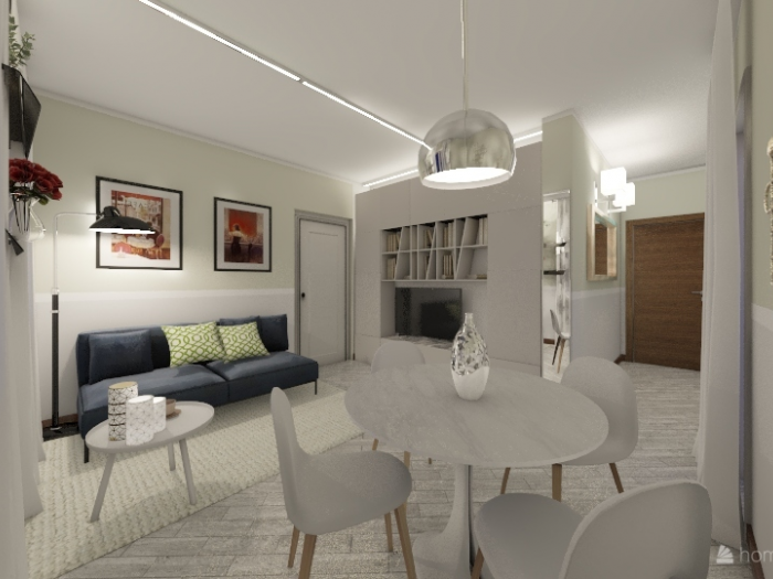 Archisio - Interno 75 - Progetto Bilocale milano