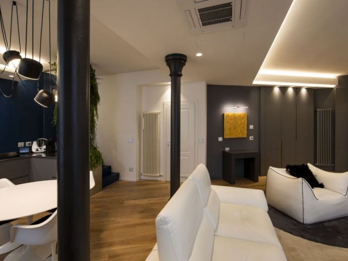 Archisio - Michelevolpi Studio Interior Design - Progetto Blu notte per una zona giorno