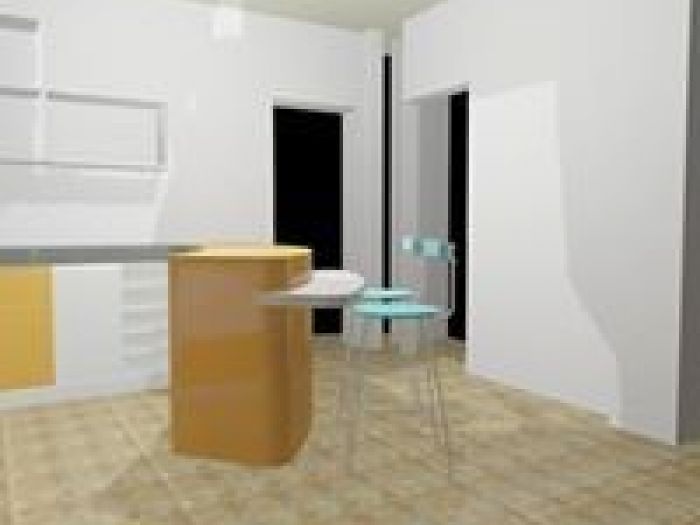 Archisio - Architetto Maria Rita Malandra - Progetto Progetto di cucina con penisola e cameretta