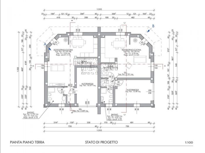 Archisio - Giulia Goldoni - Progetto Progettazione di nuovo edificio bifamiliare