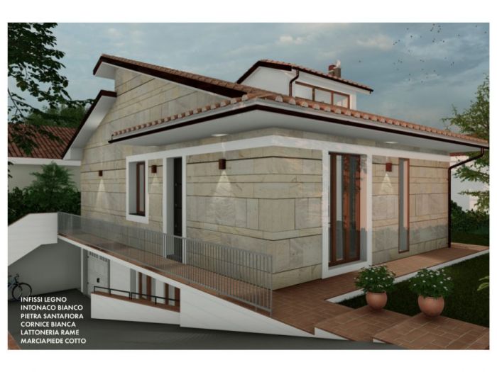 Archisio - Andrea Mannelli - Progetto Ristrutturazione di villa unifamiliare - studio facciate