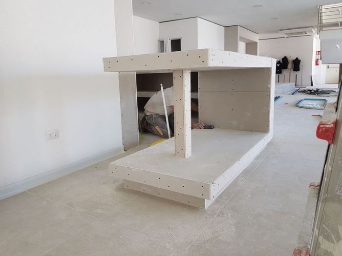 Archisio - Impresa Edile Sardegna - Progetto Abbigliamento collu - ristrutturazione e cartongesso