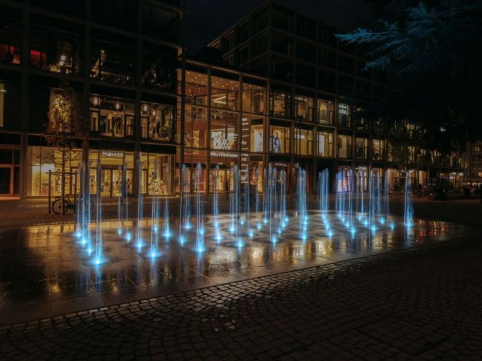 Archisio - Forme Dacqua - Progetto Fontana dinamica a pavimento waltherpark