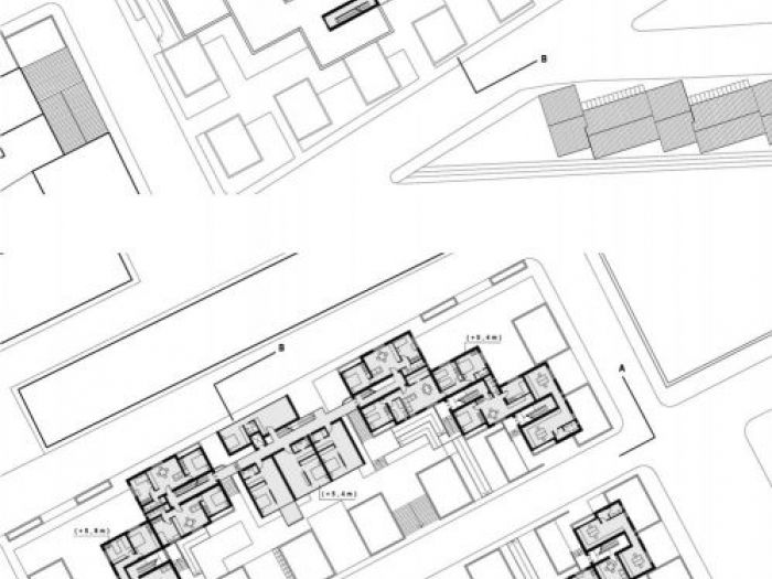 Archisio - Delisabatini Architetti fdeli E Fsabatini Arch Ass - Progetto Concorso recupero dellarea quadrilatero e del relativo complesso edilizio in via grazia deledda
