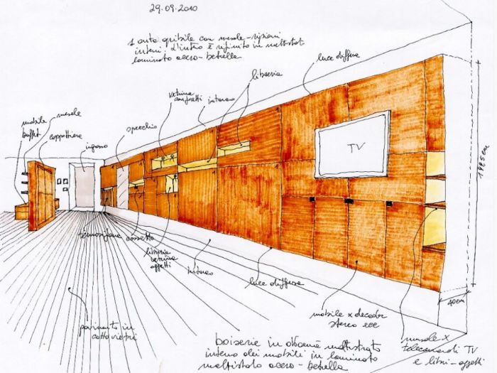 Archisio - Marco Mazzella - Progetto Interni casa lm