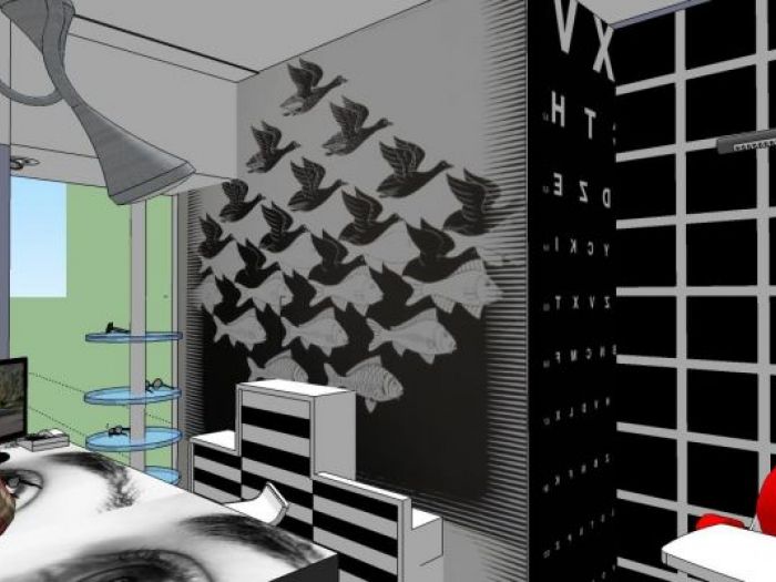 Archisio - Leolab - Progetto Negozio di ottica siroki 2