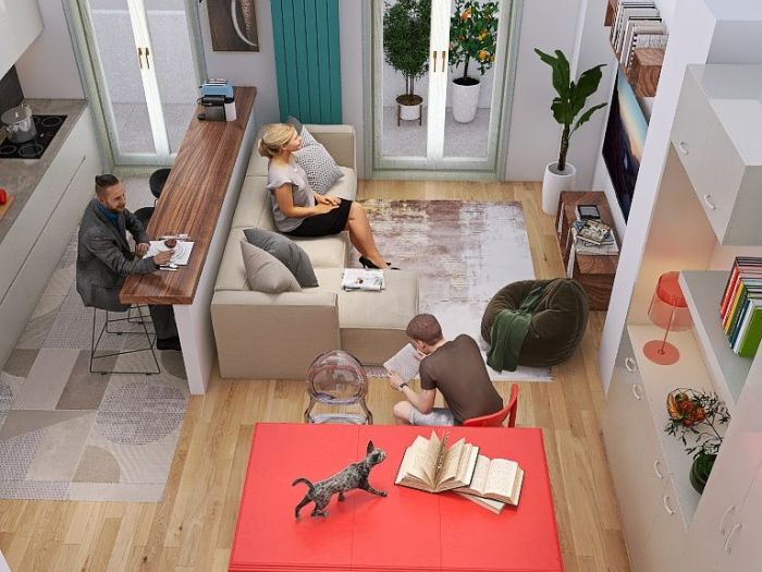 Archisio - Georgia Lo Iacono - Progetto Un nuovo soggiorno