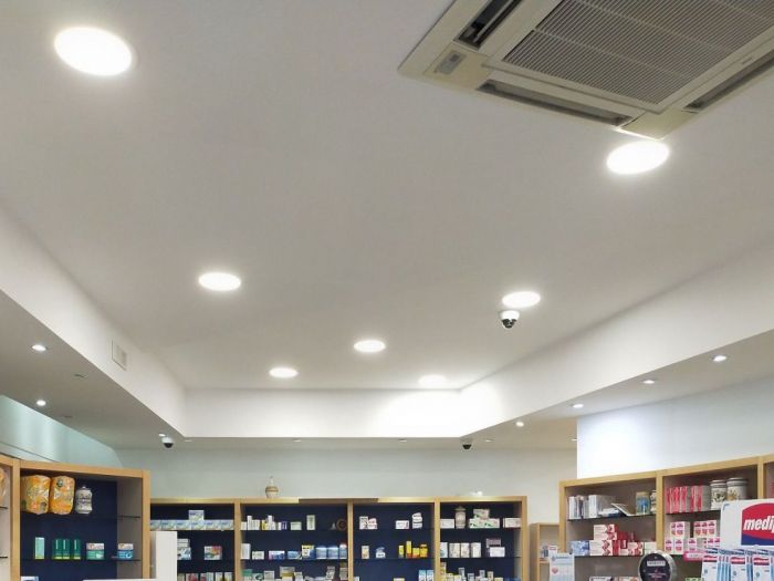 Archisio - Michele Gallo - Progetto Illuminazione e pitturazione farmacia