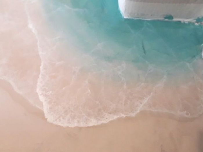 Archisio - Picta Decorazioni Artistiche - Progetto Pavimento in resina effetto mare