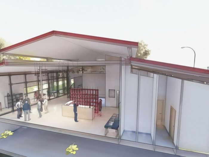 Archisio - Andrea Sorci Natural Living - Progetto Ipotesi progetto di ripristino di un capannone a borghetto flaminio rm per la sede museale della fondazione