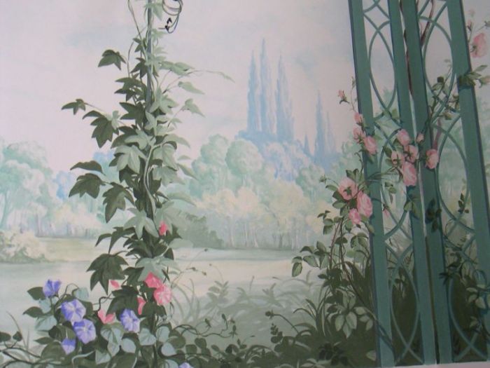 Archisio - Erica De Rosa - Progetto Trompe loeil con paesaggio primaverile