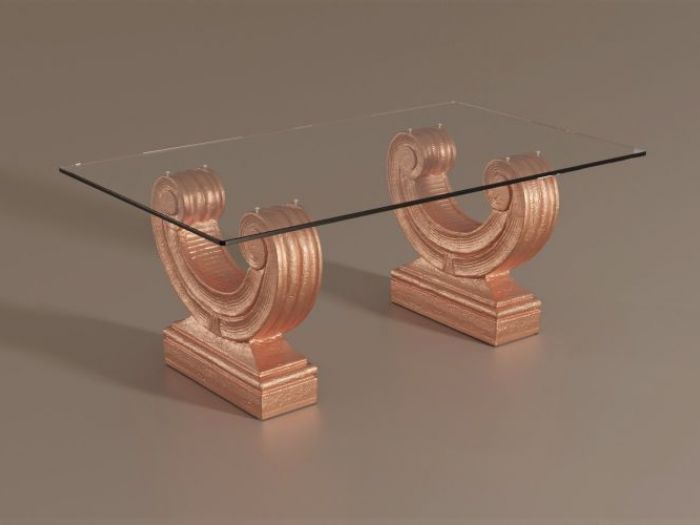 Archisio - Dablec Di Tiziano Moletta - Progetto Tavolino da salotto classico arpa