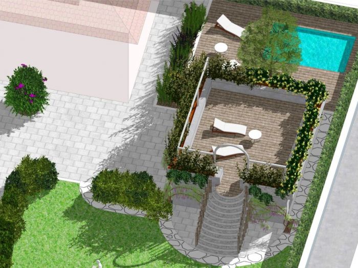 Archisio - Luca Righetto - Progetto Progettazione giardini varese busto arsizio Cottage garden elegante